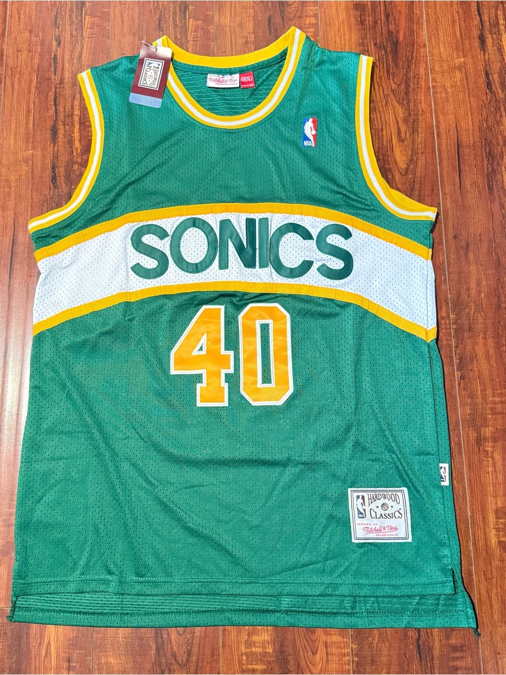 Shawn Kemp Mitchell & Ness NBA Seattle Supersonics #40 Mitchell & Ness Brand New